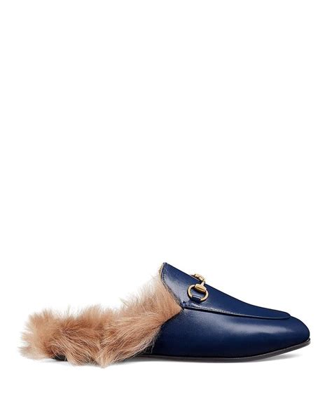 leather blue gucci loafers|Gucci fur loafers women's.